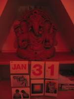 Ganesh, protector of the home, sets the scene